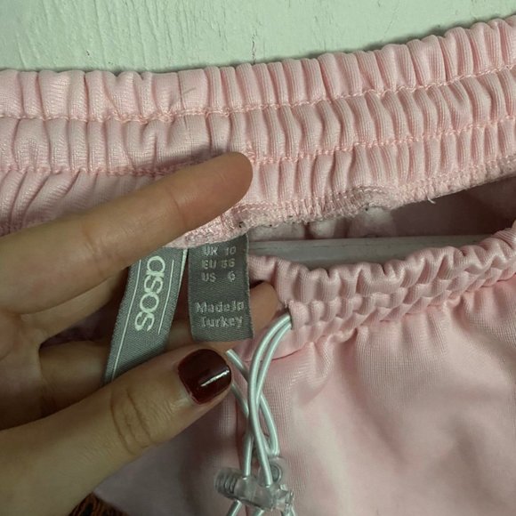 ASOS Pink & White High Waisted Joggers - Picture 4 of 4